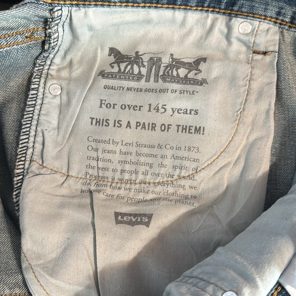 Red Tab Levi's 559 Jeans Relaxed Fit Straight Leg Stretch Blue Denim 40x30 - Picture 6 of 6